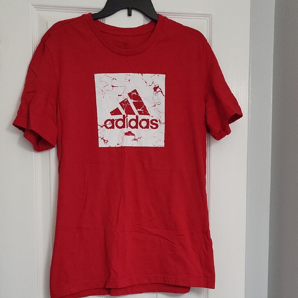 Adidas Red Graphic Men's Tee
